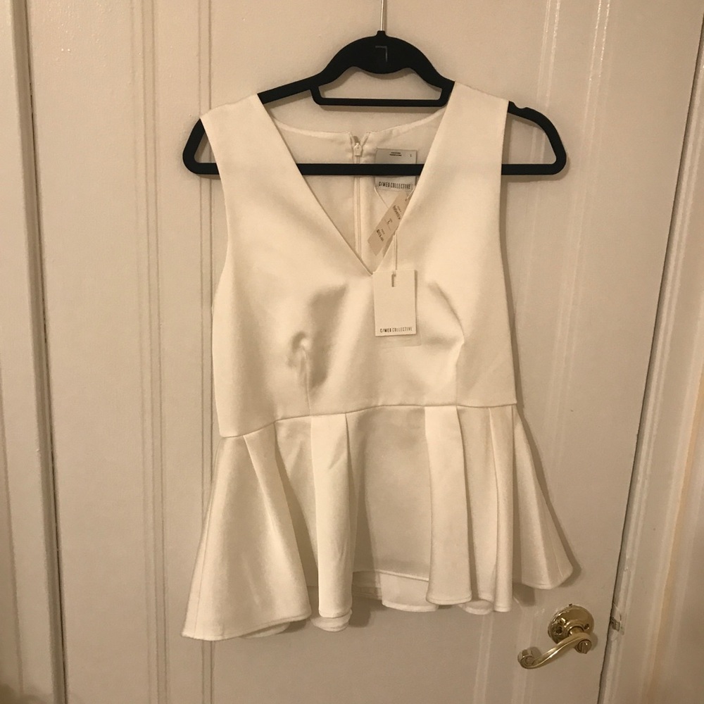 Anthropologie white blouse